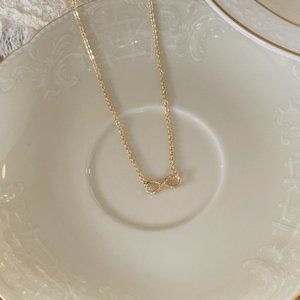 14K thick gold-plated "Infinity" gold fine chain